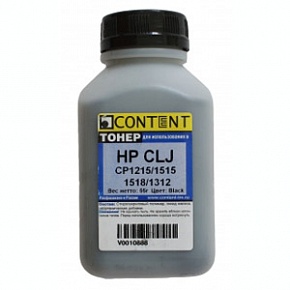 Тонер HP CLJ CP 1215/CM1312/Pro 200 Black (Content), 55 г.